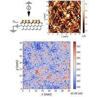 Local density of states fluctuations in a two-dimensional
