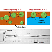 Interaction between droplets and co-flow interface in a microchannel ...