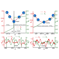 Vortex induced vibration of a circular cylinder colliding with a rigid ...