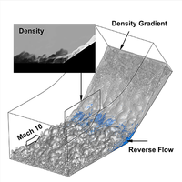 Large eddy simulation of two separated hypersonic shock/turbulent ...